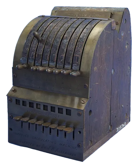 Alexander calculating machine, 1864